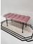 Metal Ayaklı Eco Pembe Babyface Puf & Bench- Pembe Bench 2