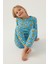 Açık Mavi Kız Çocuk Pijama Takımı 3