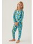 Turkuaz Kız Çocuk Pijama Takımı 2