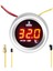52MM Su Sıcaklık Göstergesi Araba Dijital Metre LED Ekran 9-36V Sıcaklık Sensörü Alarm Fonksiyonu ile (Yurt Dışından) 2