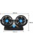 Mini Araba Fanı Çift Kafa Soğutma Fanı Sessiz USB Elektrikli Fan Araba Kamyon Suv Rv Için 4 Rüzgar Hızı ile 360 ​​° Dönme (Yurt Dışından) 3