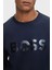 Logolu Pamuklu Bisiklet Yaka Relaxed Fit Sweat Erkek Sweat 50501198 402 2