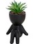 2 Paket Succulents Bitkiler Yapay Succulents Sevimli Sahte Succulents Siyah Insan Şekilli Tencere Ofis Masası Dekoru (Yurt Dışından) 2
