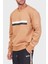 Şeritli Organik Pamuklu Bisiklet Yaka Relaxed Fit Sweat Erkek Sweat 50501498 260 1