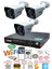 3 Kameralı 5mp Lensli 1080P 2mp Görüntü 6 Atom Gece Görüşlü FullHd Güvenlik Kamerası 5525A 500GB 2