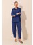 6593 Oversize Ikili Takım - Saks 3
