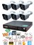 6 Kameralı 5mp Lensli 1080P 2mp Görüntü 6 Atom Gece Görüşlü FullHd Güvenlik Kamerası 5525A 1TB 2