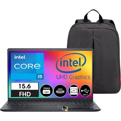 Dell Inspiron 15 3520 Intel Core I5 1235U 16GB 512GB SSD 15.6 Full Hd 120HZ Windows 11 Home Taşınabilir Bilgisayar I352024052009U Çanta -Snertech