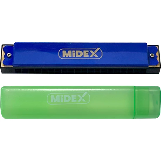 Midex HN-20BL Mavi 20 Delikli Mızıka