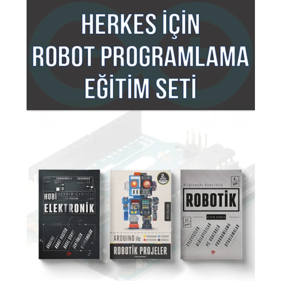 Dikeyeksen Herkes İçin Robot Programlama Eğitim Seti 3 Kitap
