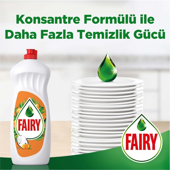 Fairy Temiz & Ferah Sıvı Bulaşık Deterjanı 650 Ml Portakal Fiyatı