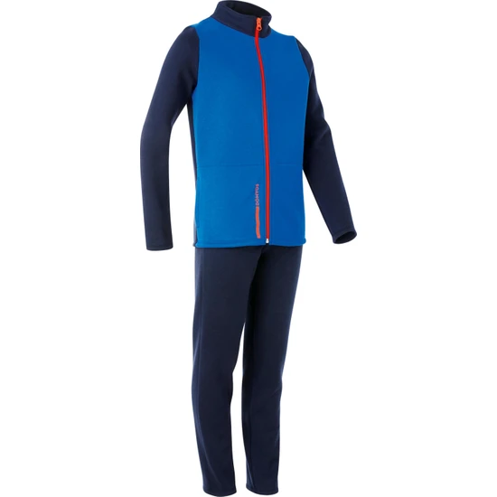 Decathlon Çocuk Lacivert Mavi Eşofman Takımı - Warmy Zip