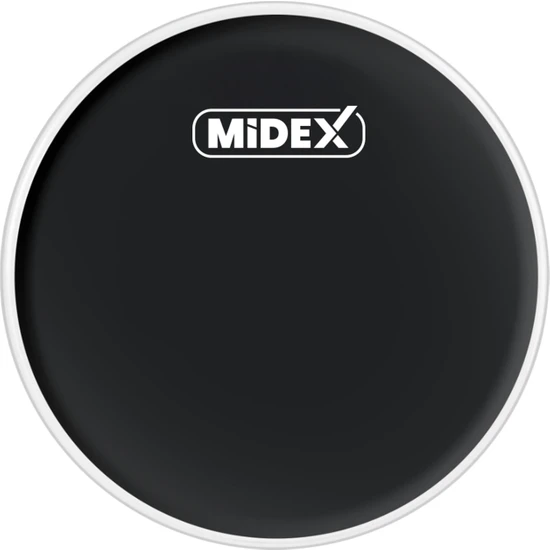 Midex DR-16BK Siyah Renk 16 İnç Tom Bateri Davul Derisi Drumhead 16'' inch (40.64 cm)