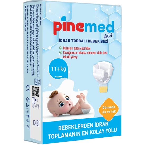 Pinemed İdrar Torbalı Bebek Bezi (11+ kg) 2 Adet