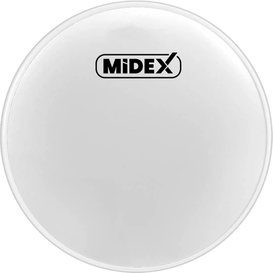 Midex DR-20WH Beyaz Renk 20 İnç Kick Bateri Davul Derisi Drumhead 20'' inch (50.80 cm)