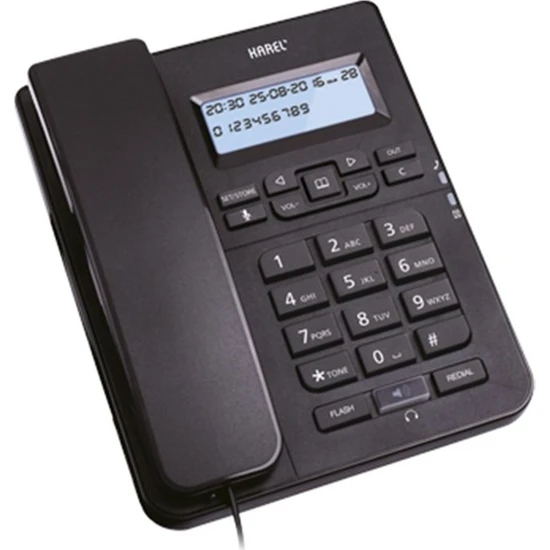 Karel TM145 Kablolu Telefon - Siyah