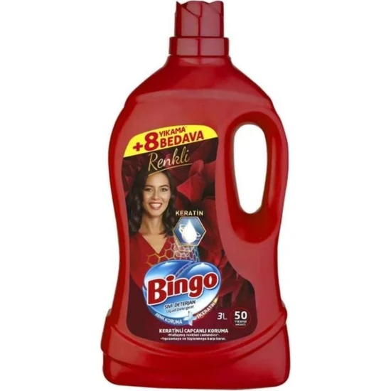 Bingo Sıvı Deterjan Renkliler 3 lt