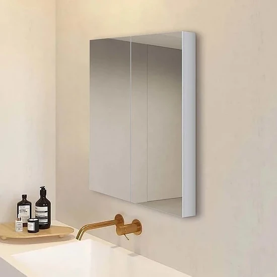 STİLL Mobilya Çift Kapaklı Lavabo Üstü Aynalı Banyo Dolabı