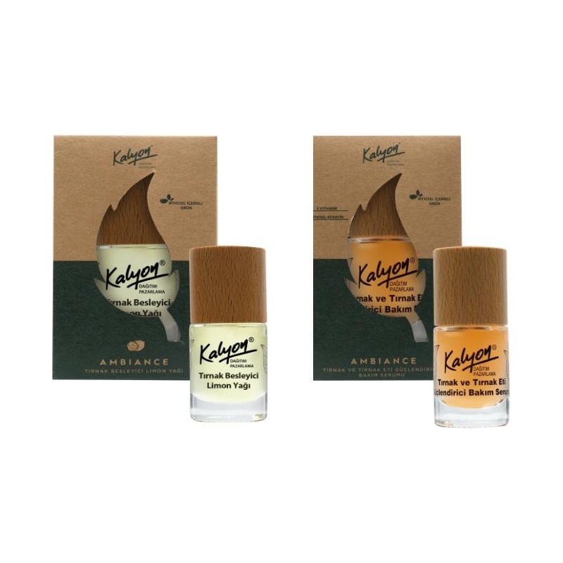 Kalyon Bitkisel Tırnak Ve Tırnak Eti Güçlendirici Bakım Serumu 11 Ml+Tırnak Besleyici Limon Yağı 11 Ml