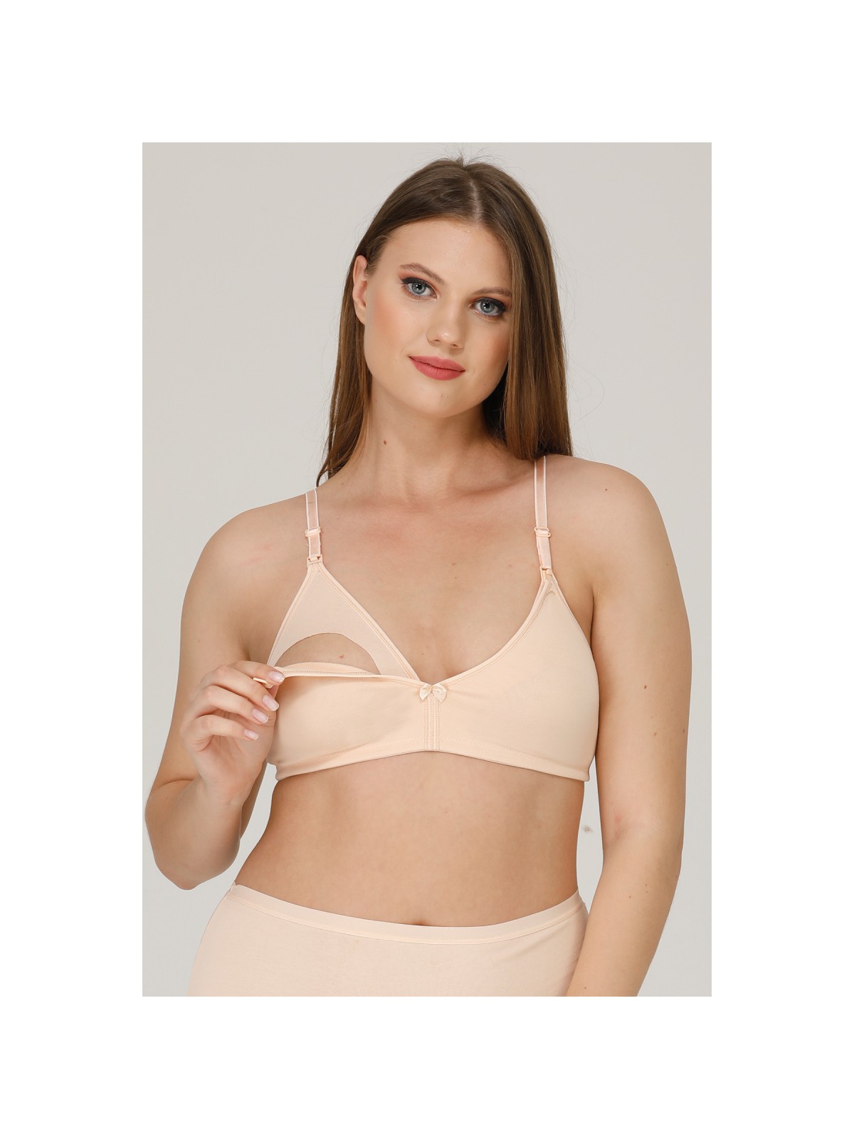 Parlingerie Emzirme Sütyeni Kapsız Penye Siyah - Görsel 4