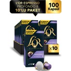 L'or Espresso 08 Lungo Profondo Kapsül 100 Kapsül Premium Tat Deneyimi ile Bitter Çikolata Aroması