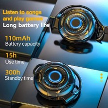 Talent Kablosuz Bluetooth Kulaklık Dokunmatik Kontrol Kablosuz Kulaklık Tws Oyun Spor Kulaklık Bluetooth Kulaklık-Beyaz (Yurt Dışından)