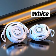 Talent Kablosuz Bluetooth Kulaklık Dokunmatik Kontrol Kablosuz Kulaklık Tws Oyun Spor Kulaklık Bluetooth Kulaklık-Beyaz (Yurt Dışından)