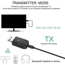 Talent 3 In 1 Bluetooth 5.0 Ses Alıcısı Verici Rca 3.5mm Aux Jack Stereo USB Kablosuz Adaptör Tv Pc Için Araç Kiti Mp3 (Yurt Dışından)