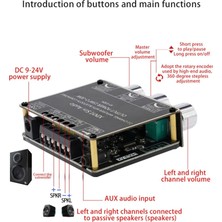 Talent XY-E30H 2.1 Kanal Bluetooth Ses Güç Amplifikatörü Kart Modülü Yüksek ve Düşük Bas Subwoofer Uygulaması (Yurt Dışından)