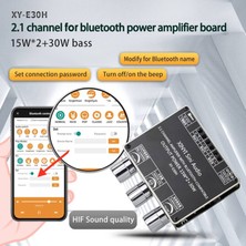 Talent XY-E30H 2.1 Kanal Bluetooth Ses Güç Amplifikatörü Kart Modülü Yüksek ve Düşük Bas Subwoofer Uygulaması (Yurt Dışından)