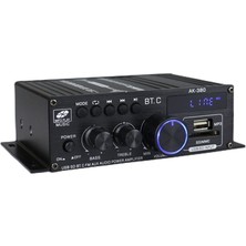 Talent AK380 800 W 12 V Güç Amplifikatörü Bluetooth Stereo Ev Araba Bas Ses Amp Müzik Çalar Araba Hoparlör D Sınıfı Fm Usb/sd (Yurt Dışından)