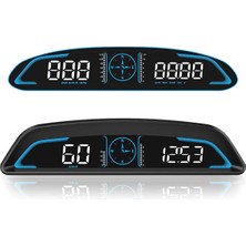 Talent Dijital Gps Kilometre Araba Hız Yorgun Sürüş Uyarısı Aşırı Hız Alarmı Yol Ölçer ile Heads Up Display (Yurt Dışından)