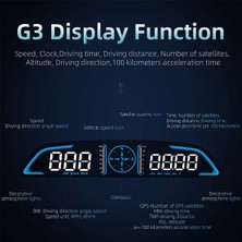 Talent Dijital Gps Kilometre Araba Hız Yorgun Sürüş Uyarısı Aşırı Hız Alarmı Yol Ölçer ile Heads Up Display (Yurt Dışından)