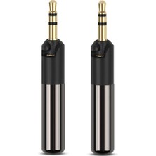 Talent 2 Adet 2.5 mm Jack Kulaklık Fişi Pin Adaptörü MOMENTUM/HD558 HD518 HD598 Kulak Içi Kulaklık Fişi, Siyah (Yurt Dışından)