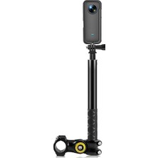 Talent Motosiklet Bisiklet Gidon Fikstürü Telefon Kamera Montaj Braketi Adaptörü ve Insta 360 X3/one X2/one R Için Monopod Standı (Yurt Dışından)