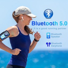 Talent Bluetooth 5.0'lı Mp3 Çalar, 32GB Tf Kartlı Müzik Çalar, Fm, Kulaklık, Taşınabilir Hifi Müzik Çalar (Siyah) (Yurt Dışından)