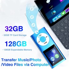Talent Bluetooth 5.0'lı Mp3 Çalar, 32GB Tf Kartlı Müzik Çalar, Fm, Kulaklık, Taşınabilir Hifi Müzik Çalar (Siyah) (Yurt Dışından)