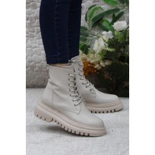 Mehmet Mete 351271 Bej Kalın Taban Sıcak Astar Kadın Bot