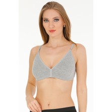 Parlingerie Gri Penye Toparlayıcı Sütyen Kadın İç Giyimde Esnek ve Kavrayıcı Özellik