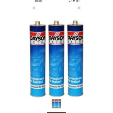 Dayson Extra Poliüretan Mastik Gri 280 ml (3 Adet)