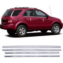 ZNZ Oto Aksesuar Kia Sorento Krom Cam Çıtası 4 Prç  2002-2009 Arası P.çelik