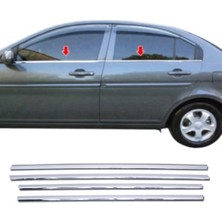 ZNZ Oto Aksesuar Hyundai Accent Era Krom Cam Çıtası 4 Kapı 2005 ve Üzeri P.çelik