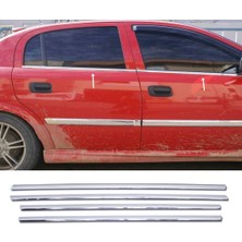 ZNZ Oto Aksesuar Opel Astra G Krom Cam Çıtası 4 Prç. 1998-2004 Arası P. Çelik