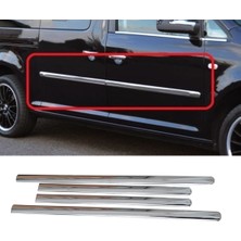 ZNZ Oto Aksesuar Vw Caddy Krom Yankapı Çıtası 4 Kapı 2004-2015 Arası Kısa Şase