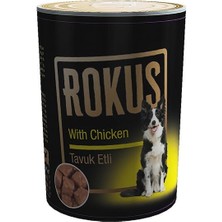 Rokus Tavuklu Yetişkin Konserve Köpek Maması 410 gr