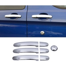ZNZ Oto Aksesuar Ford Tourneo Custom Krom Kapı Kolu 3 Kapı 7 Parça 2012 Üzeri P.çelik