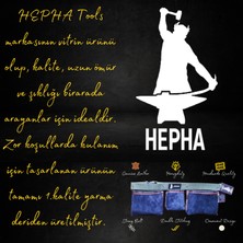 HEPHA Tools 'HEPHA Tools' Premium Kalite %100 Yarma Deri Çivi Önlüğü (Ta-01 Navy Blue)