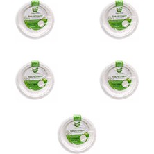 Roll-Up Nature Ekolojik Karton Kağıt Parti Tek Kullanımlık Tabak - 22 Cm. - 50 Adetlik 5 Paket