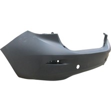 JMC Mazda 3- Sd- 14/16; Arka Tampon Siyah (Çeki Demir Kapaksız/reflektör Delikli Tyg)