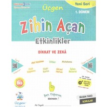 Üçgen Yayıncılık 1. Sınıf Zihin Açan Etkinlikler - Robotik Kodlama - Çizgi Çalışmaları - Kes Birleştir Etkinlik Kitabım